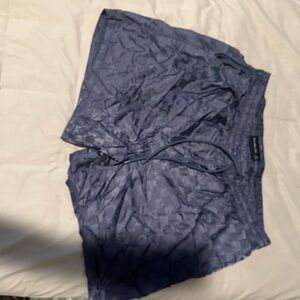 Abercrombie & Fitch Men's Navy Textured Swim Trunks